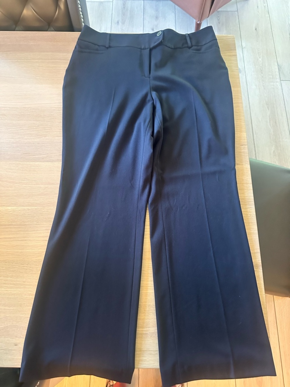 Rafaella Navy Wide-Leg Dress Pants